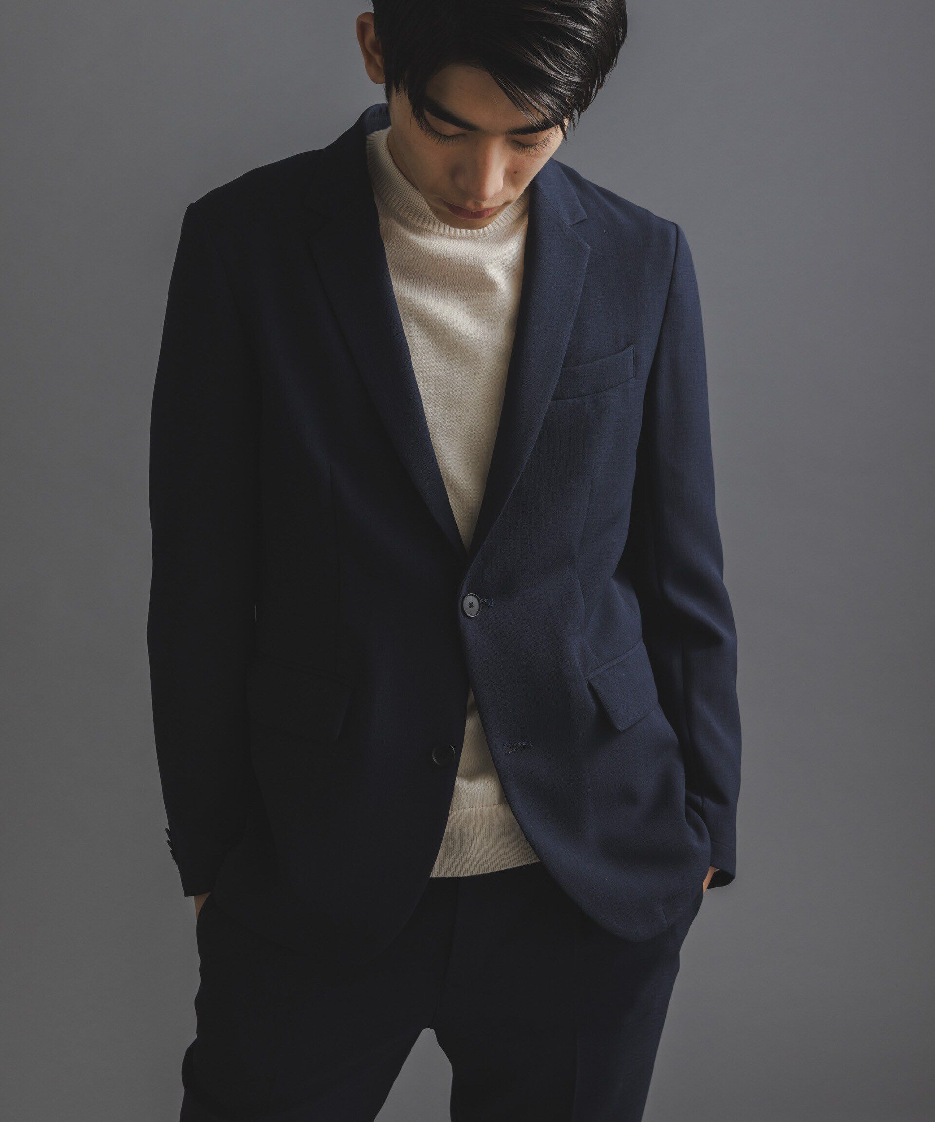 nano･universe「｢Damerino｣Reflax(R) ダブルクロスウェザーセットアップ」|スーツ|