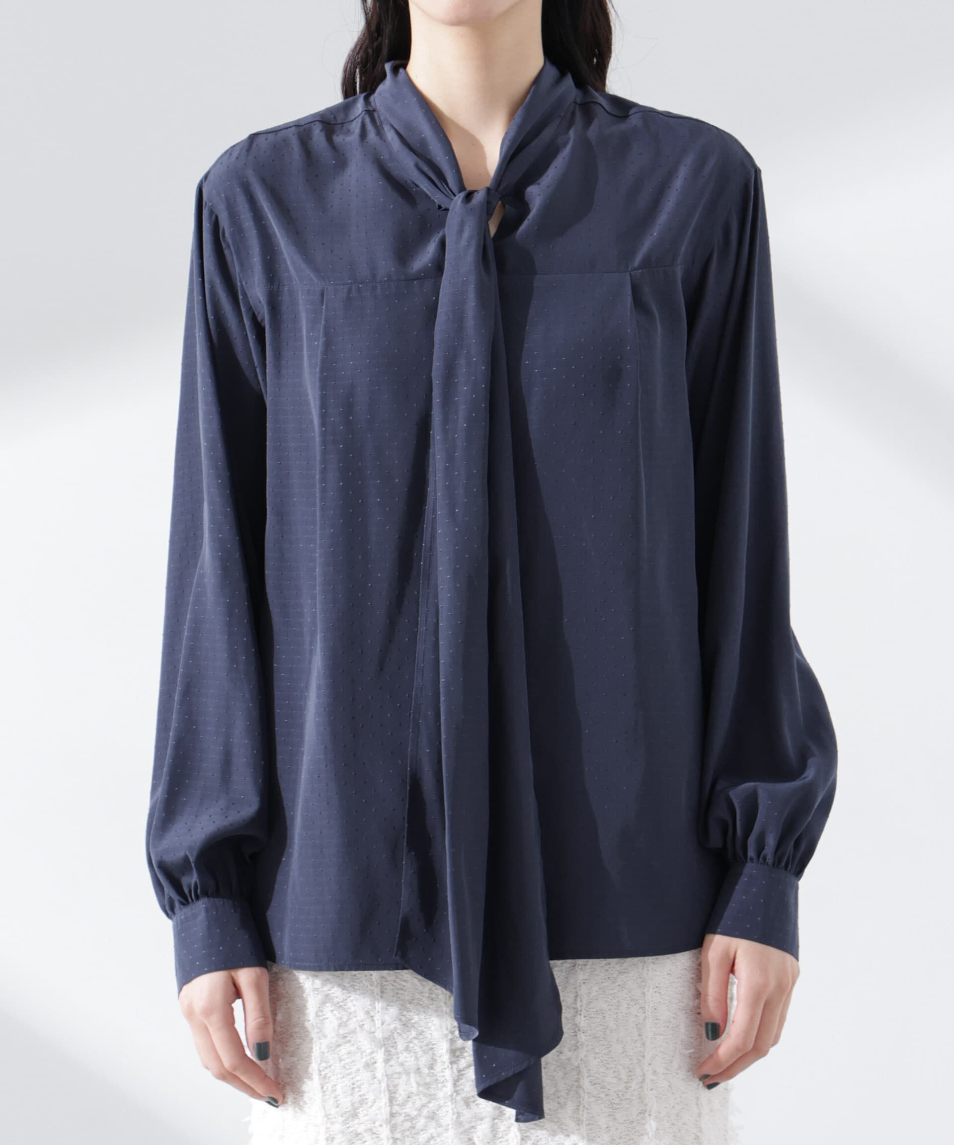 nano･universe「前後2WAYボウタイブラウス」|シャツ・ブラウス|