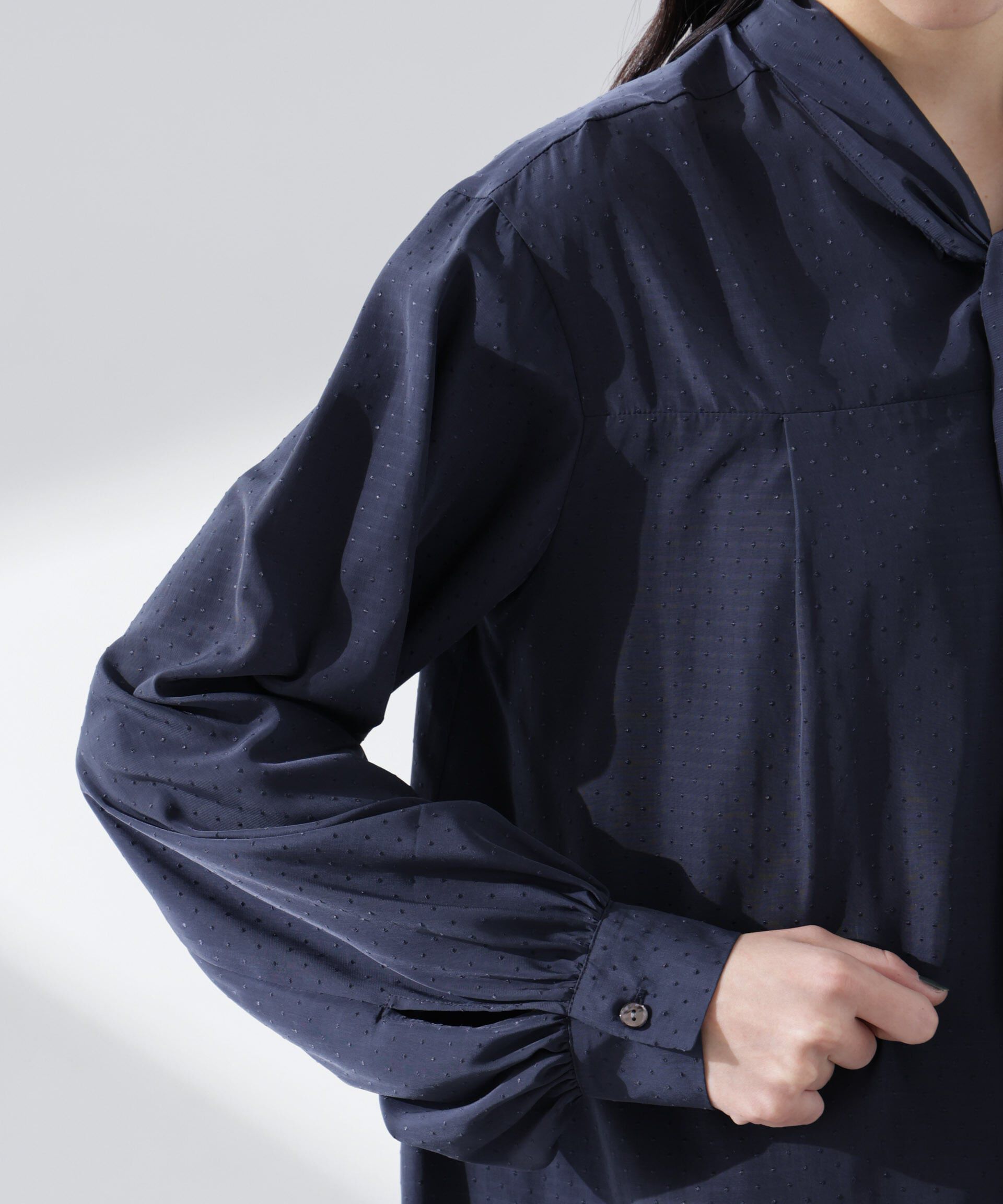 nano･universe「前後2WAYボウタイブラウス」|シャツ・ブラウス|