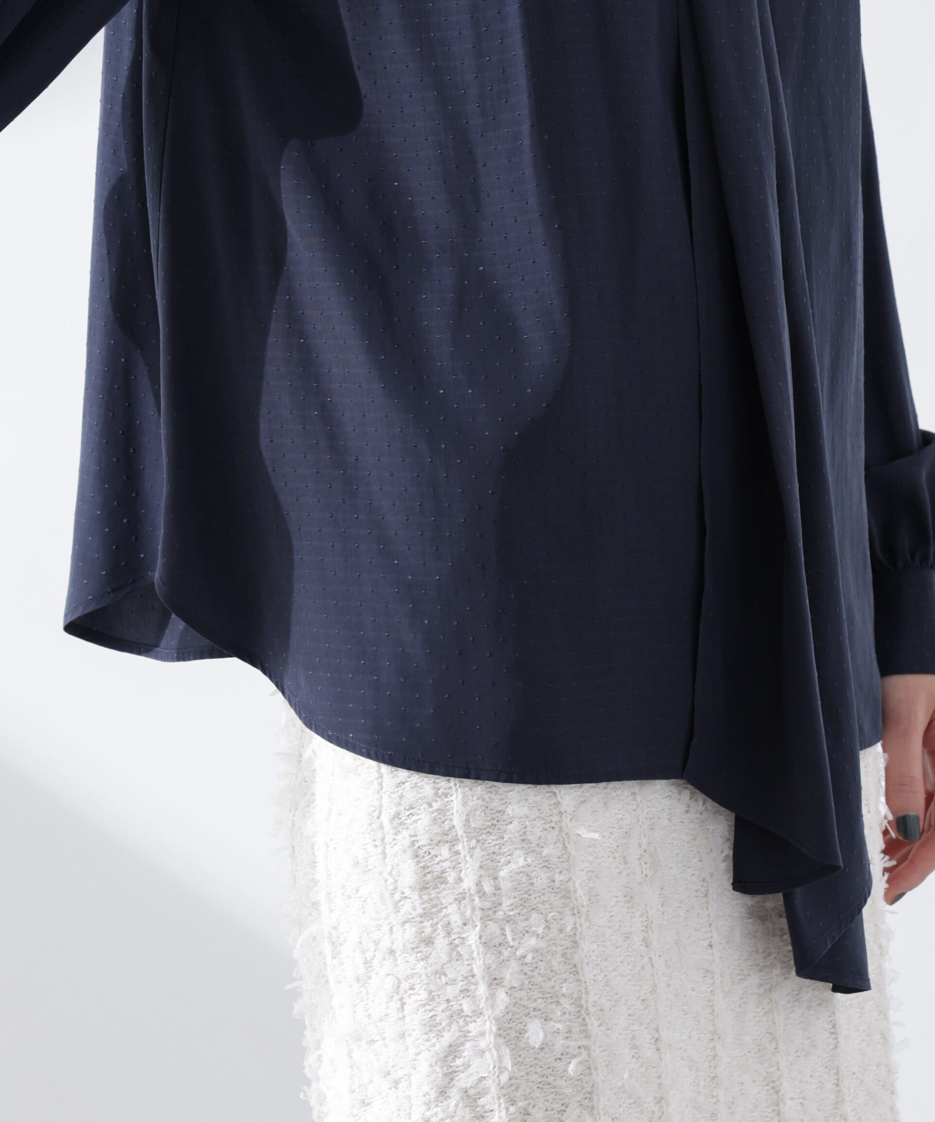 nano･universe「前後2WAYボウタイブラウス」|シャツ・ブラウス|