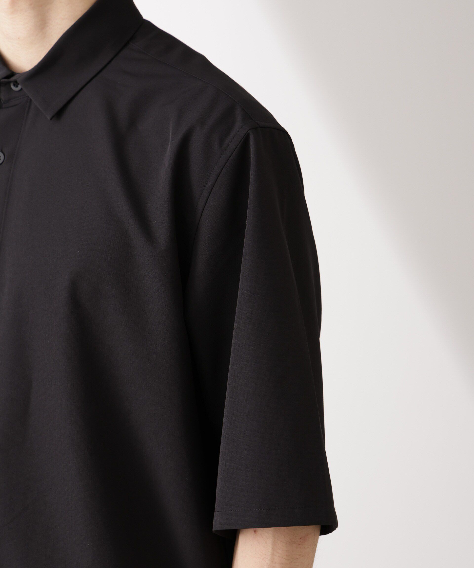 nano･universe「ライトウェイトストレッチ シャツ半袖」|シャツ・ブラウス|