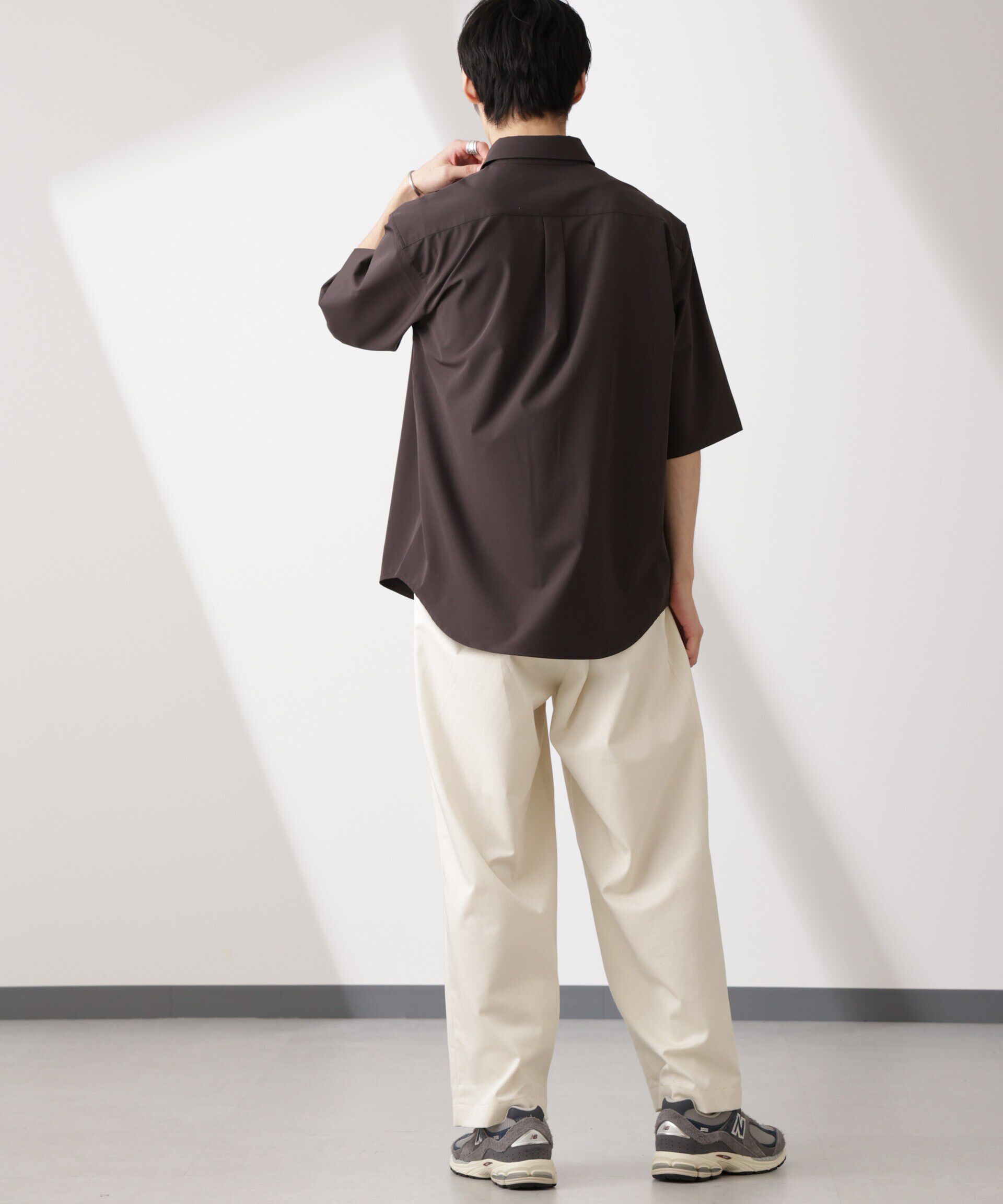 nano･universe「ライトウェイトストレッチ シャツ半袖」|シャツ・ブラウス|