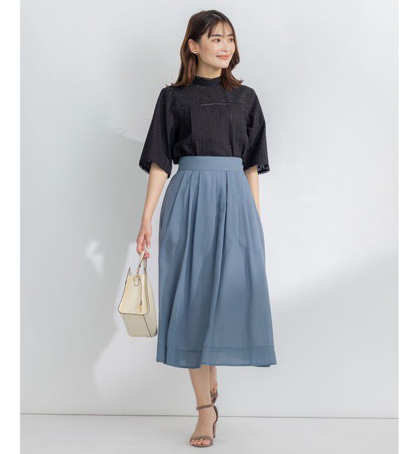 組曲「【洗える・イージーケア】カラーボイル フレアスカート」|スカート|