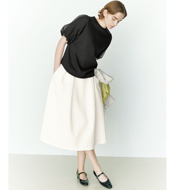 組曲「【人気につき新色追加！】チュールスリーブ カットソー」|Tシャツ・カットソー|