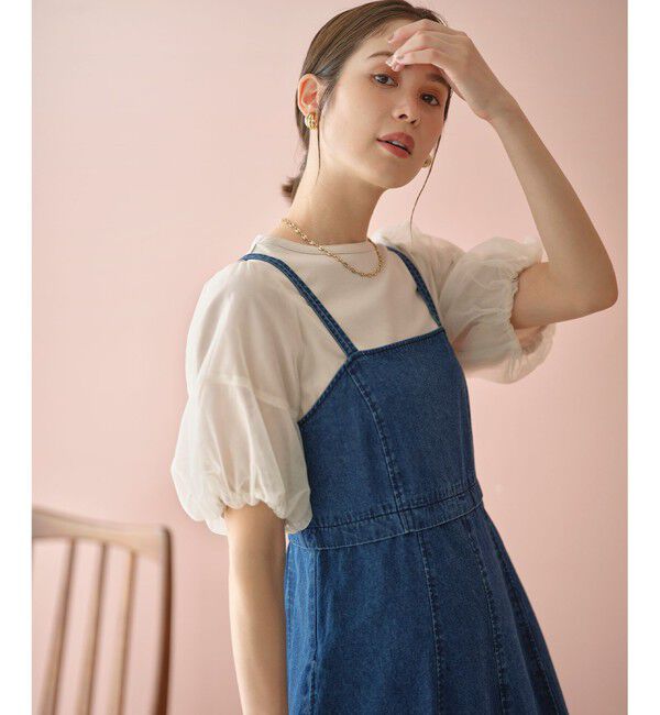 組曲「【人気につき新色追加！】チュールスリーブ カットソー」|Tシャツ・カットソー|