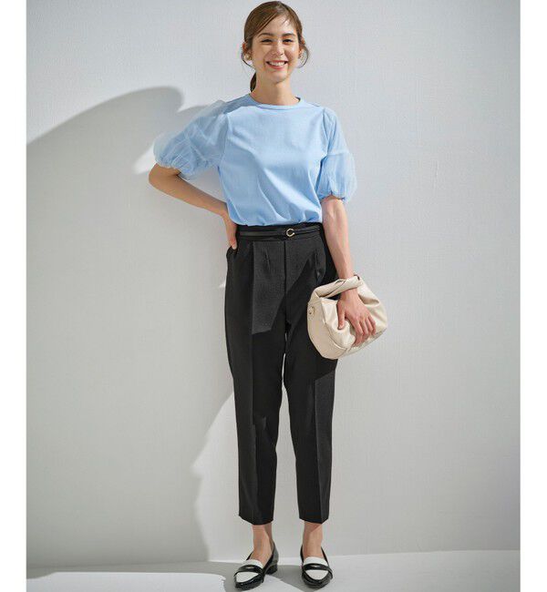 組曲「【人気につき新色追加！】チュールスリーブ カットソー」|Tシャツ・カットソー|