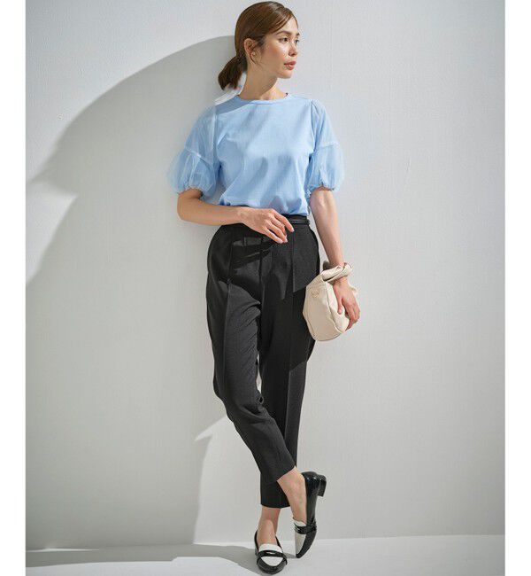 組曲「【人気につき新色追加！】チュールスリーブ カットソー」|Tシャツ・カットソー|