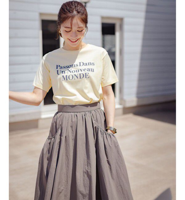 組曲「【綿100％】フロッキープリント Ｔシャツ」|Tシャツ・カットソー|