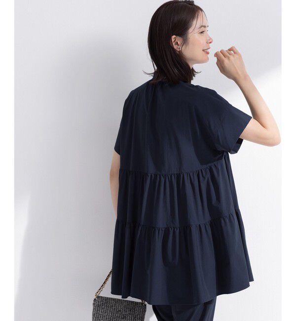 組曲「スーパーライトストレッチティアード ブラウス」|シャツ・ブラウス|