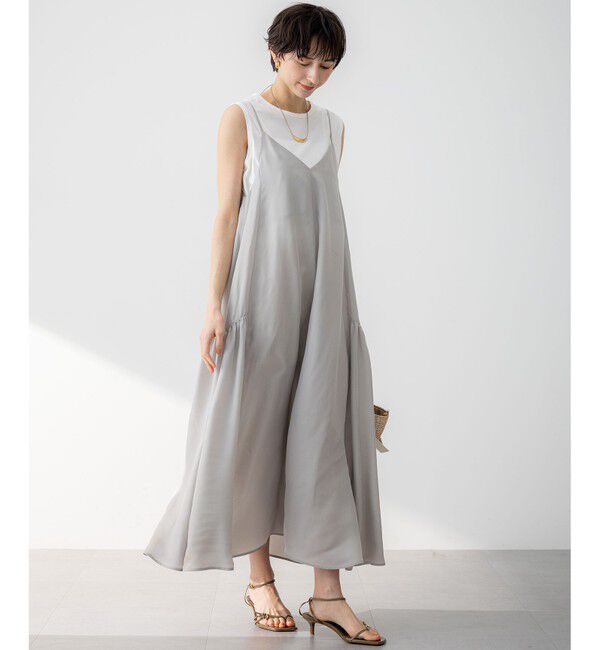 23区「【新色追加/洗える】コットンベアジャージー ノースリーブ Tシャツ」|Tシャツ・カットソー|