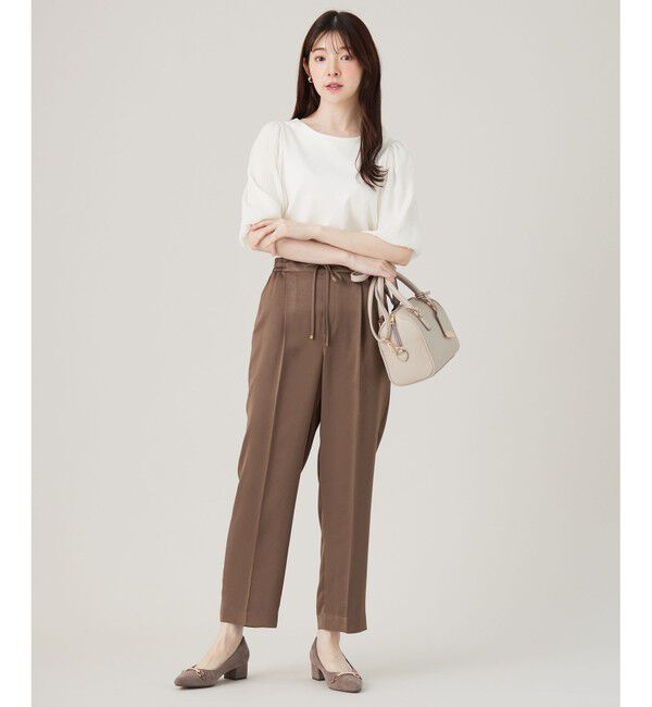 ANY SIS「【洗える】マジョリカスリーブ プルオーバー」|Tシャツ・カットソー|