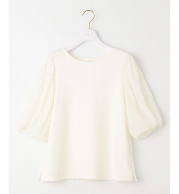 ANY SIS「【洗える】マジョリカスリーブ プルオーバー」|Tシャツ・カットソー|