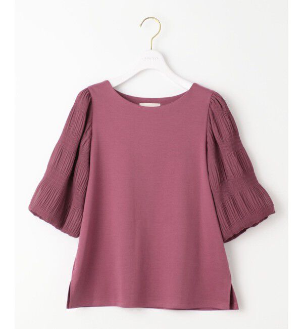 ANY SIS「【洗える】マジョリカスリーブ プルオーバー」|Tシャツ・カットソー|