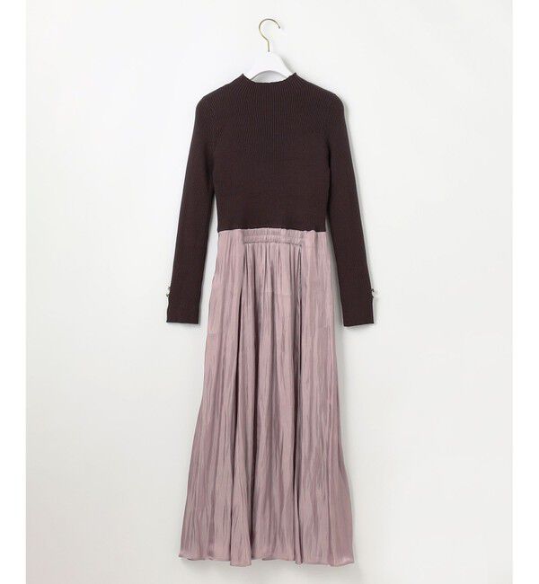 any SiS「【洗える】オーロラサテンコンビ ワンピース」|ワンピース|