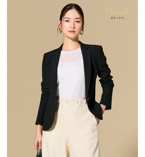 BEIGE,「【セットアップ対応】LUIZA / テーラードジャケット」|テーラードジャケット|Black