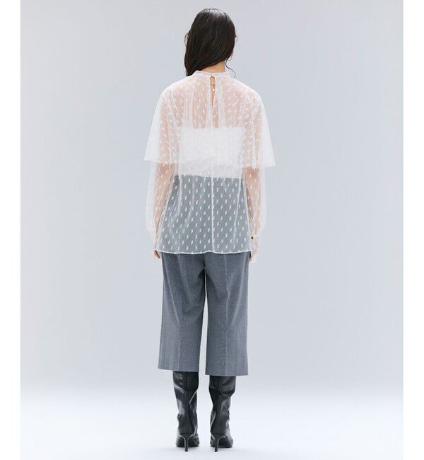 BEIGE,「【洗える・Oggi 11月号掲載】CLOVIS / ケープデザイン総レースブラウス」|シャツ・ブラウス|