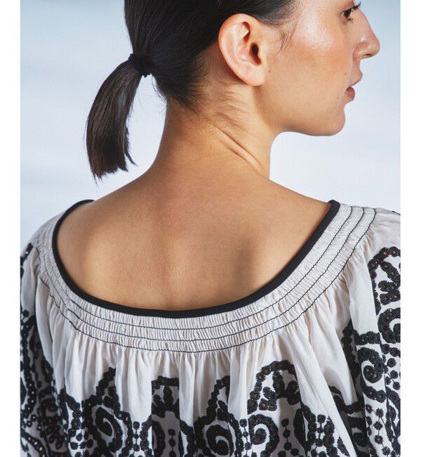  「ステッチギャザートップ」|シャツ・ブラウス|