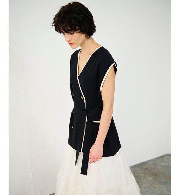 Diagram「バイカラーニットベスト」|ベスト・ジレ|