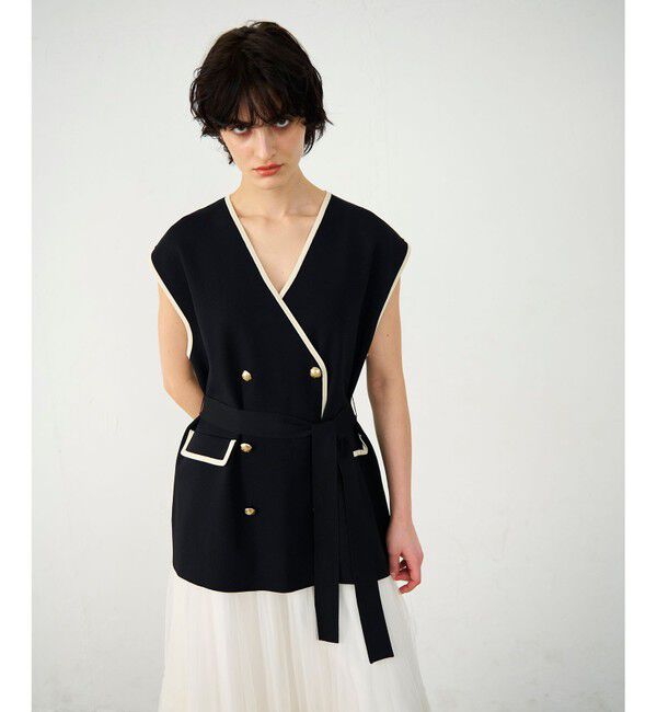 Diagram「バイカラーニットベスト」|ベスト・ジレ|