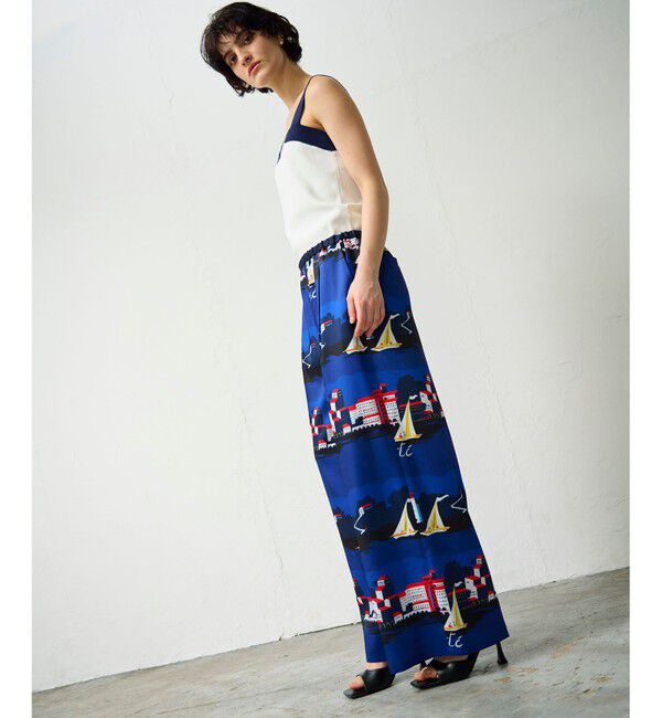 Grace Class「マリンプリントイージーパンツ」|その他|ブルー