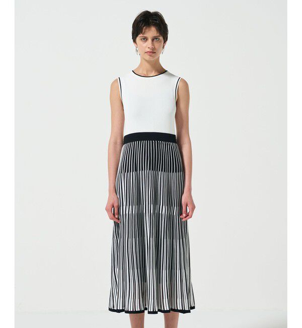 Diagram「バイカラーシアーニットワンピース」|ワンピース|