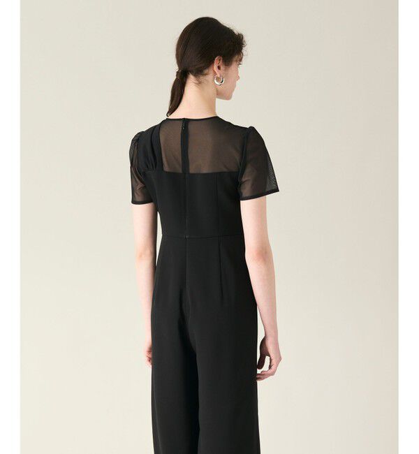 GRACE CONTINENTAL「ドレープリボンサロペット」|オールインワン|