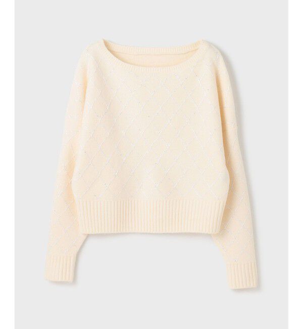 GRACE CONTINENTAL「スパークルニットトップ」|ニット・セーター|