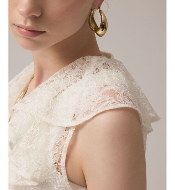 GRACE CONTINENTAL「フリルカラーレースワンピース」|ワンピース|