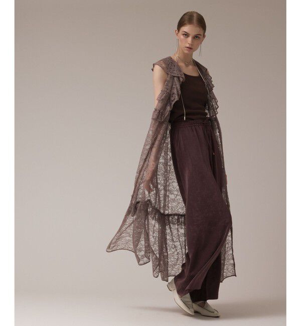 GRACE CONTINENTAL「フリルカラーレースワンピース」|ワンピース|