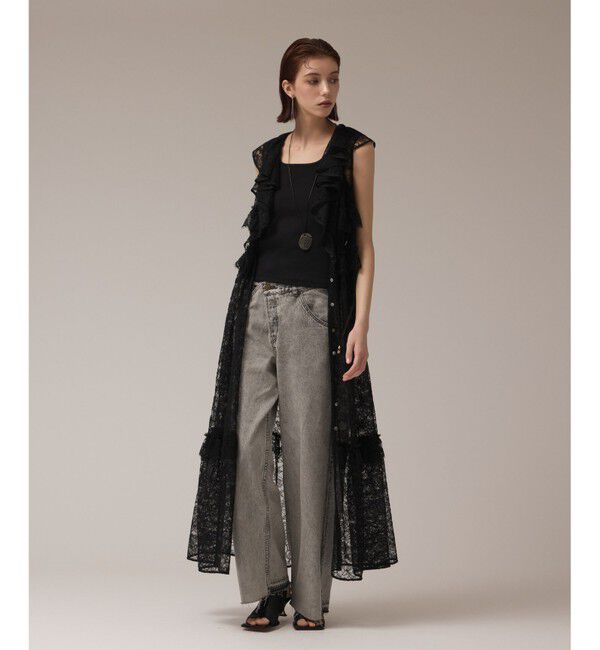 GRACE CONTINENTAL「フリルカラーレースワンピース」|ワンピース|