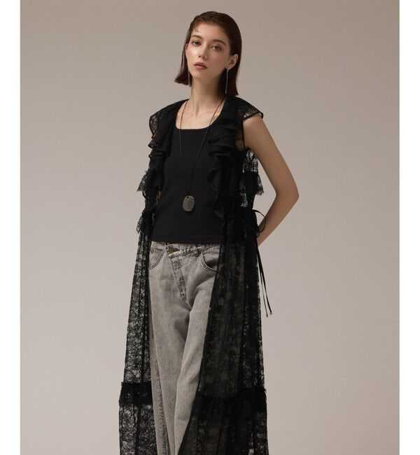 GRACE CONTINENTAL「フリルカラーレースワンピース」|ワンピース|