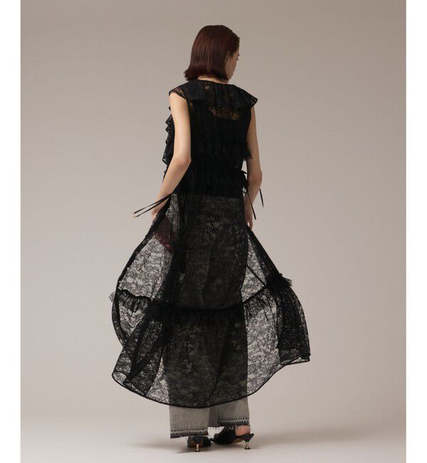 GRACE CONTINENTAL「フリルカラーレースワンピース」|ワンピース|