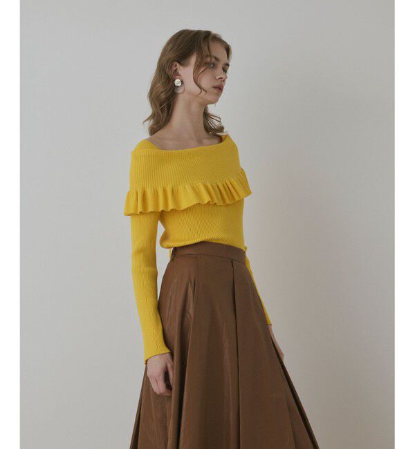 Diagram「オフショルフリルニットトップ」|ニット・セーター|