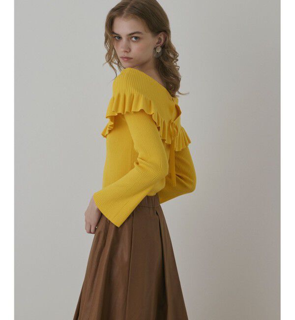 Diagram「オフショルフリルニットトップ」|ニット・セーター|