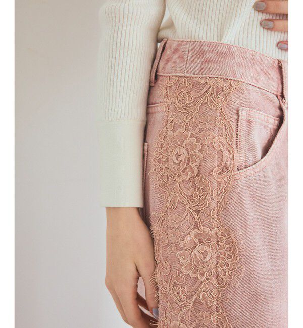 Grace Class「サイドレースデニムスカート」|スカート|