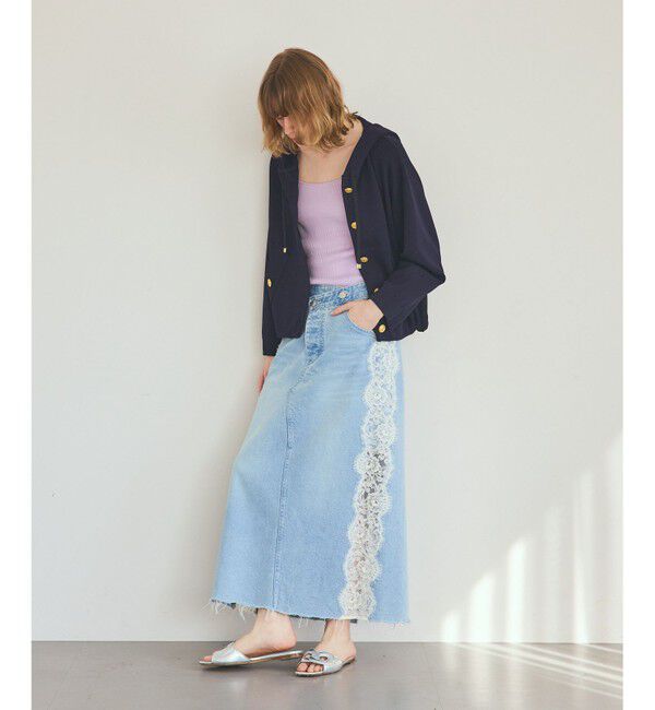 Grace Class「サイドレースデニムスカート」|スカート|