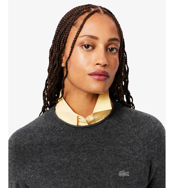 LACOSTE「3Dニッティングシームレス ウールニットセーター」|ニット・セーター|