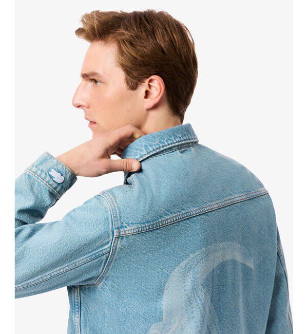 LACOSTE「バックワニロゴデニムジャケット」|デニムジャケット|