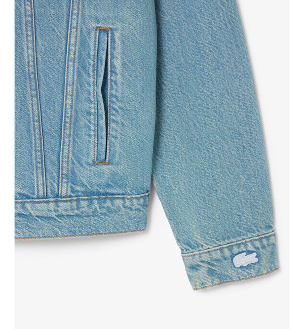 LACOSTE「バックワニロゴデニムジャケット」|デニムジャケット|