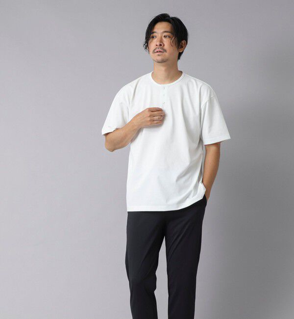 NOLLEY'S goodman「【ACTIVE SECT】《限定展開》UVカット ヘンリーネックTシャツ 25SS」|Tシャツ・カットソー|