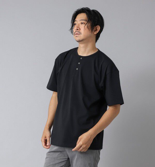 NOLLEY'S goodman「【ACTIVE SECT】《限定展開》UVカット ヘンリーネックTシャツ 25SS」|Tシャツ・カットソー|