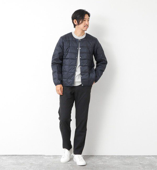 NOLLEY'S goodman「【TAION/タイオン】別注クジラ刺繍CREW NECK BUTTON DOWN JACKET」|ダウン|