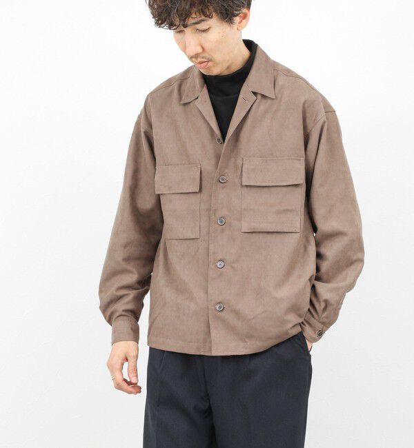 NOLLEY'S goodman「ポリスエード シャツブルゾン 25AW」|ブルゾン・スタジャン|