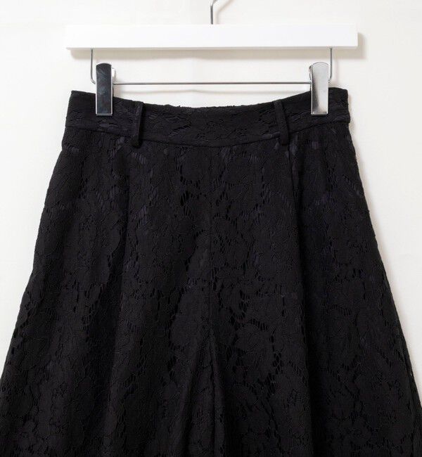 NOLLEY'S「クロップドワイドレースパンツ」|キュロット|