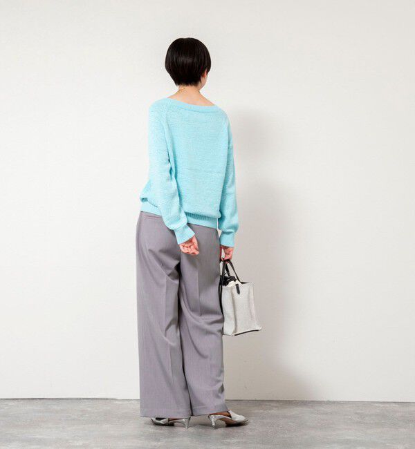 Rie Miller「《手洗い可能》ボートネックプルオーバーテープヤーン」|ニット・セーター|