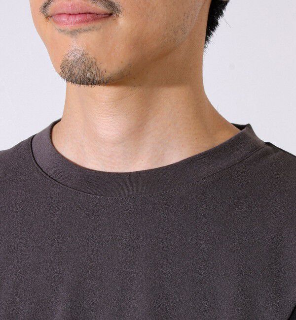 GLOSTER「【異素材MIXで着映え】カットジョーゼット パネル切替ロンT」|Tシャツ・カットソー|