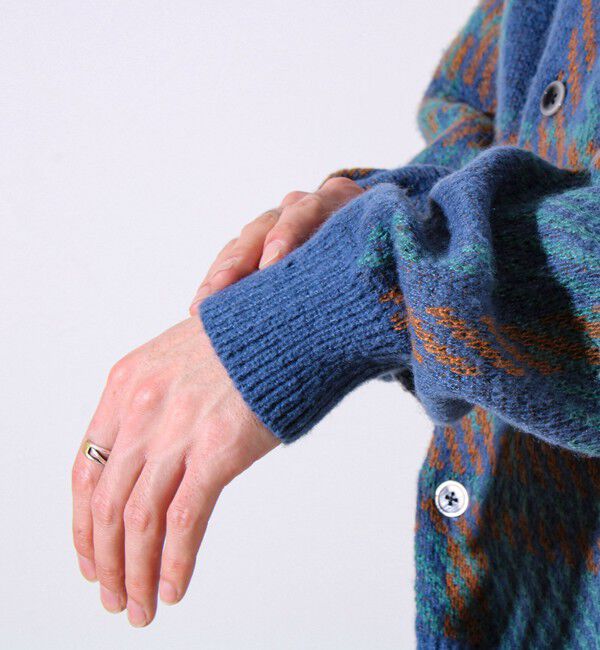 GLOSTER「【実績品番/UNISEX/別注柄あり】【BHPC】モヘヤタッチニットカーディガン」|カーディガン|
