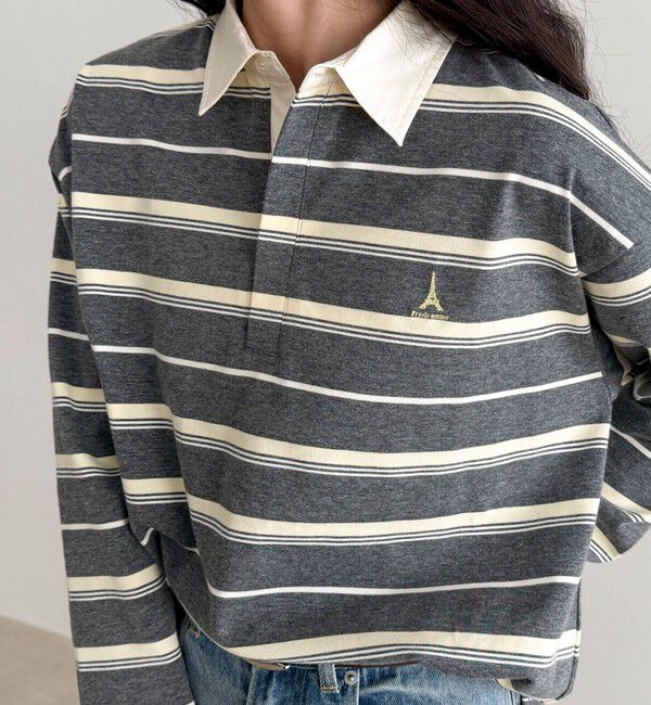 fredy emue「マルチボーダーラガーロンTシャツ」|Tシャツ・カットソー|