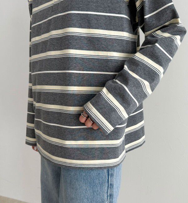 fredy emue「マルチボーダーラガーロンTシャツ」|Tシャツ・カットソー|