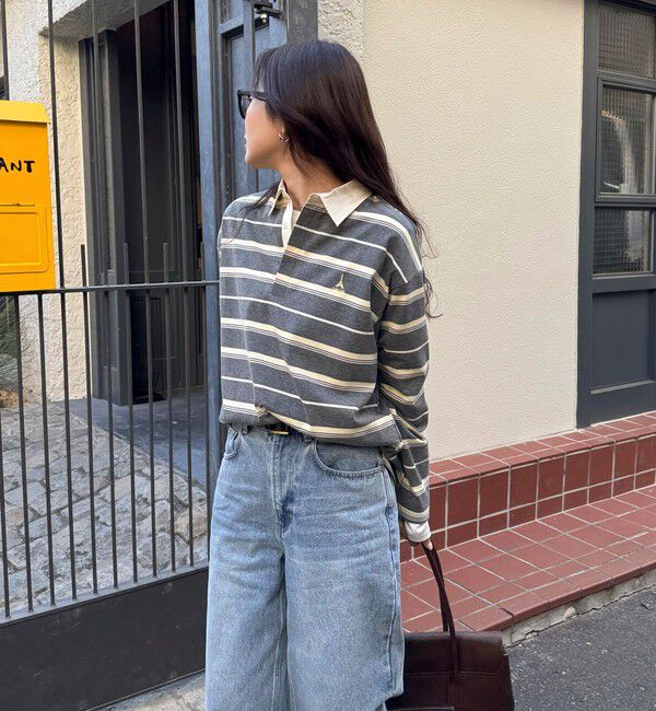 fredy emue「マルチボーダーラガーロンTシャツ」|Tシャツ・カットソー|